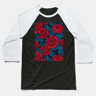 Red waratah flowers Baseball T-Shirt